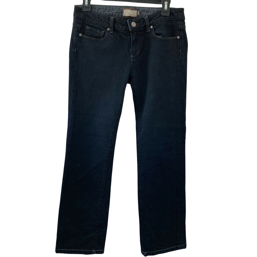 Paige Jeans Melrose Womens Size 28 Dark Wash Black Stretch